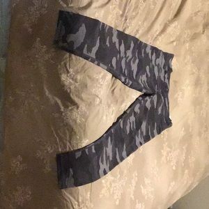 Black and grey camp leggings from aerie